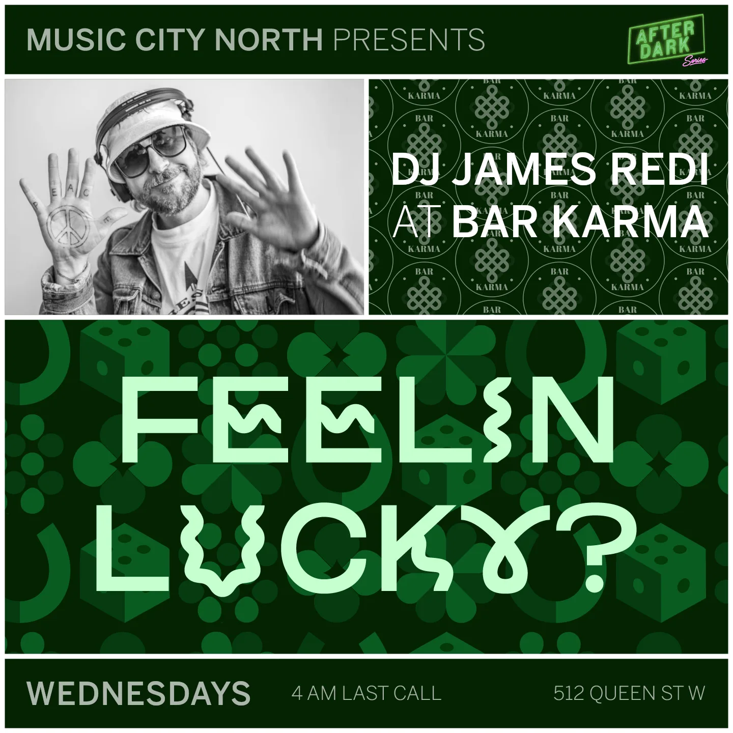 DJ JAMES REDI - Wednesdays - Bar Karma - After Dark: Feelin Lucky?