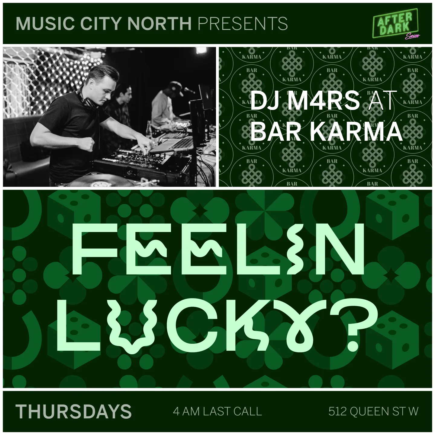 DJ M4RS - Thursdays - Bar Karma - After Dark: Feelin Lucky?